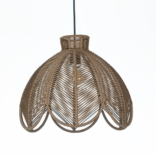 Colgante Perugia 1 luz E27 45x42cm de cordón habano